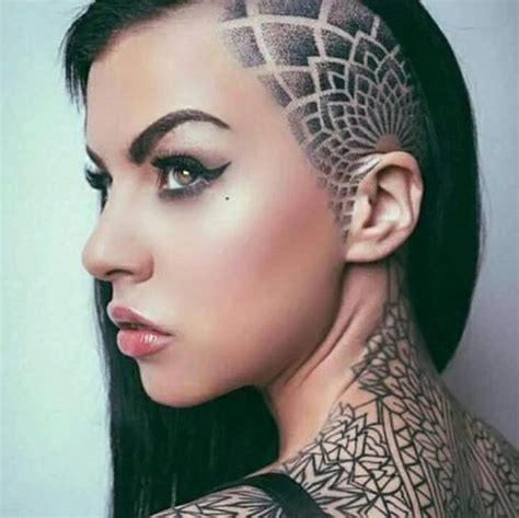 Media Tweets By Beautiful Deviant M4gn0l1a Twitter Shaved Hair Designs Hair Tattoos