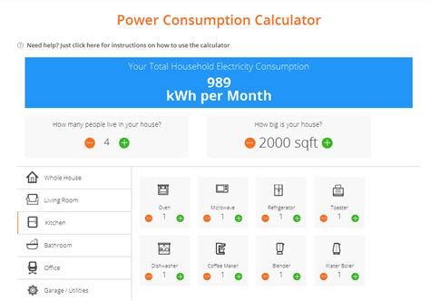 As electricity consumption increases, spark energy is dedicated to keeping your costs down even in the most extreme of months with our home energy plans. A handy power consumption calculator for the appliances in ...