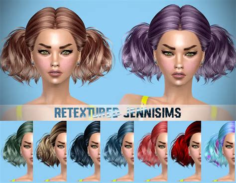 Jenni Sims Butterflysims 88 And Newsea S Evergreen Hairstyles