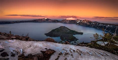 Crater Lake Summer Sunset Photograph By Scott Mcguire