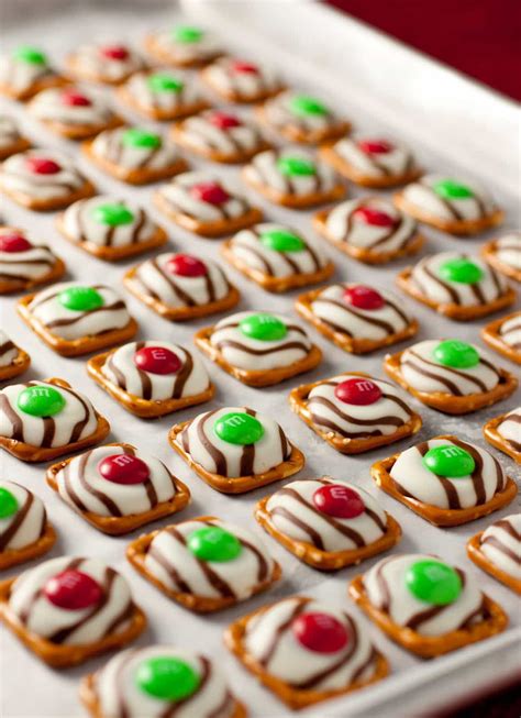 Everyone recognizes these classic hershey's kisses peanut butter blossom cookies. Pretzel M&M Hugs {Christmas Style} - Cooking Classy