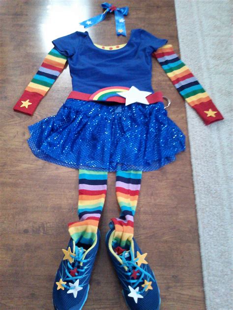 Diy Rainbow Brite Running Costume Running Costumes Super Hero