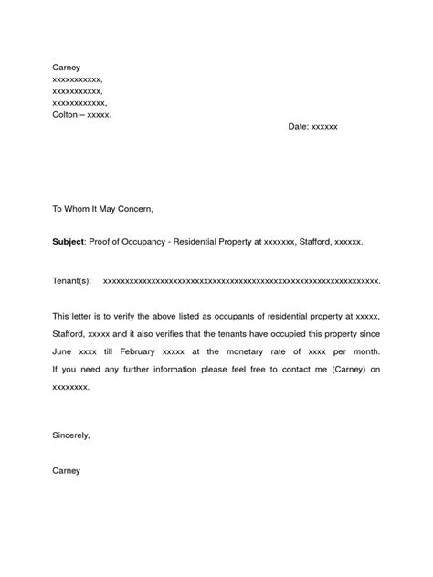 Provide clients with proof of. Residency Letter
