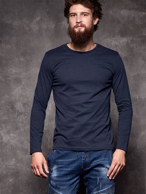 Buy Grey Full Sleeve T Shirt Mens In Stock