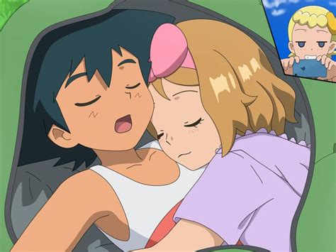 Ash And Serena Sleeping Together By Jitan7 On Deviantart Pokemon