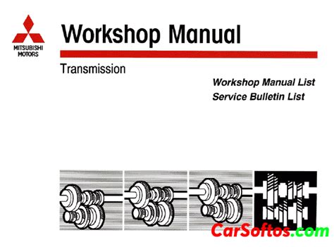 Repair Manuals For All Types Of Mitsubishi Transmissions From 1989 To