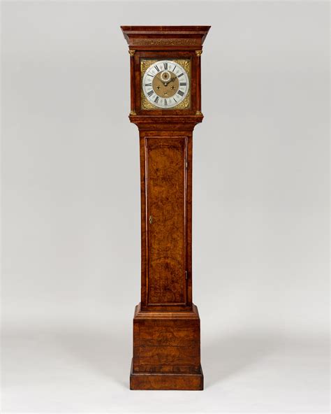 Jonathan Lowndes Queen Anne Walnut Longcase Clock