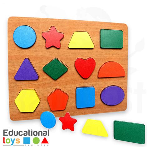 Buy Chunky Shapes Wooden Puzzle Online Educational Toys Pakistan