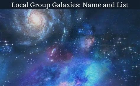 Galaxies In The Universe Names