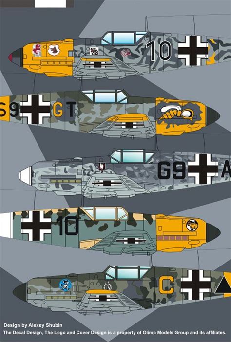 Authentic Decals 132 Messerschmitt Bf 109e Decal Sheet