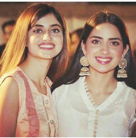 Sajal Aly With Her Sister Saboor Aly Prettiest Actresses Beautiful