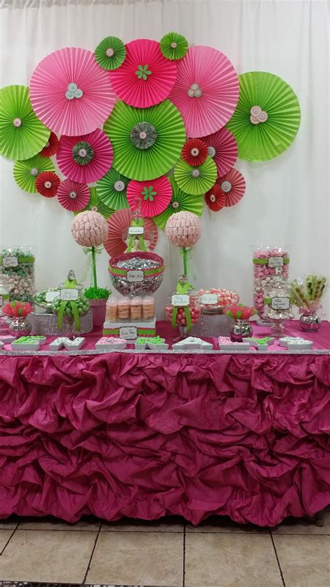 Pink And Green Baby Shower Party Ideas Photo 4 Of 8 Catch My Party