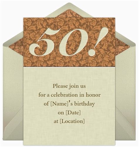 Wording For A 50th Birthday Invitation 50th Birthday Invitations