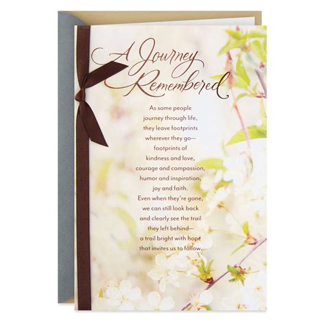 A Journey Remembered Religious Sympathy Card Greeting Cards Hallmark