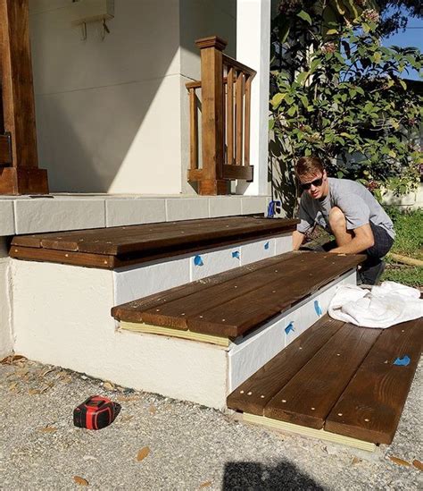 Simple Diy Wood Porch Steps Makeover Jenna Sue Design Front Porch