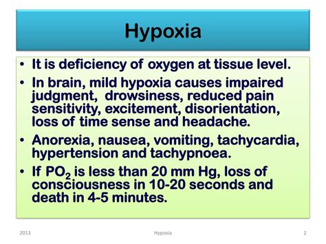 Ppt Hypoxia Powerpoint Presentation Free Download Id4842110