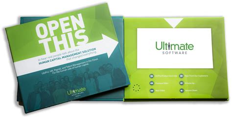 Ultimate Software Video Brochure Tv In A Card Video Business Card