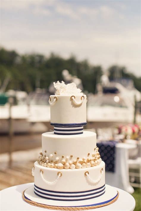 Nautical Wedding Cakes Nautical Cake Beach Wedding Cake Nautical