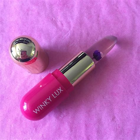 the beauty of life on wednesdays we wear pink winky lux flower lip balm in pink