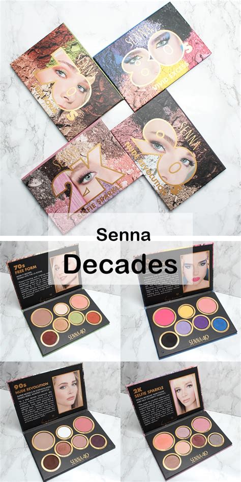 Senna Cosmetics Decades Collection Review Swatches
