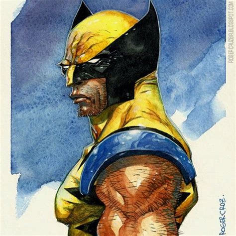 Wolverine Watercolor Gouache Wolverine Marvelcomics Xmen Comics