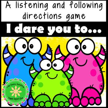Check spelling or type a new query. Listening and Following Directions Game | TpT