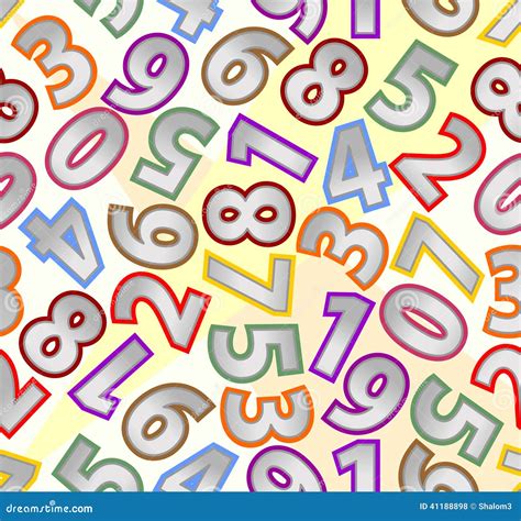 Seamless Background With Numbers Stock Vector Illustration Of Compute