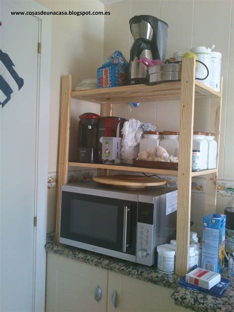 Estante para cocina blanco, antihumedad y antibacteriano. Cosas de Una Casa: Organizar la cocina con un estante o ...