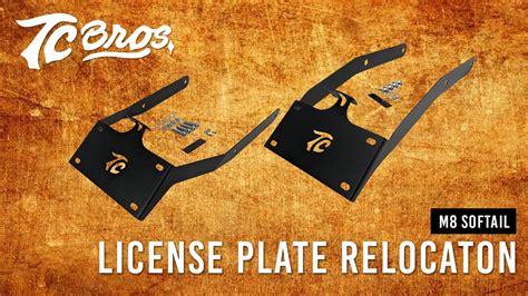 TC Bros License Plate Relocation For Harley Davidson 2018 Up M8