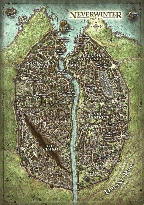 Neverwinter Maps Fantasy City Map Fantasy Map Dungeon Maps