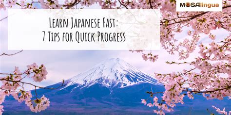 How To Learn Japanese Fast 7 Tips Video Mosalingua