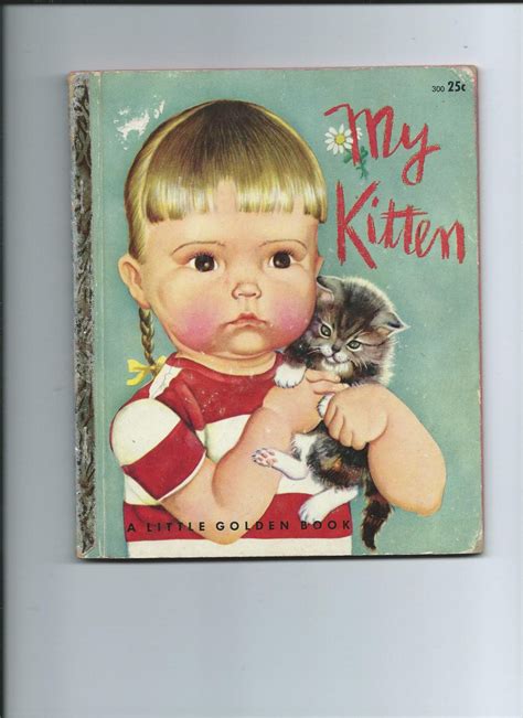Vnitage Little Golden Book My Kitten B Ed 1953 Etsy