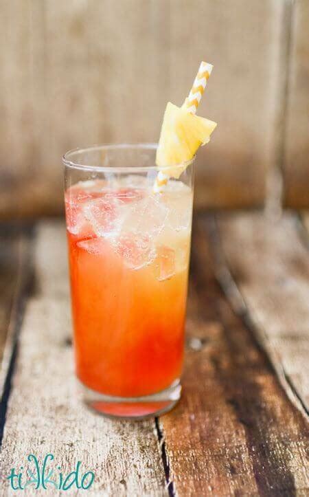 A blend of malibu, pineapple and cherry. Pineapple Coconut Malibu Rum Summer Cocktail Recipe ...