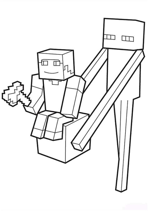 This minecraft coloring page features a wolf, a neutral, which is easily allied with the players. Minecraft Coloring Pages. Print Them For Free! 100 ...