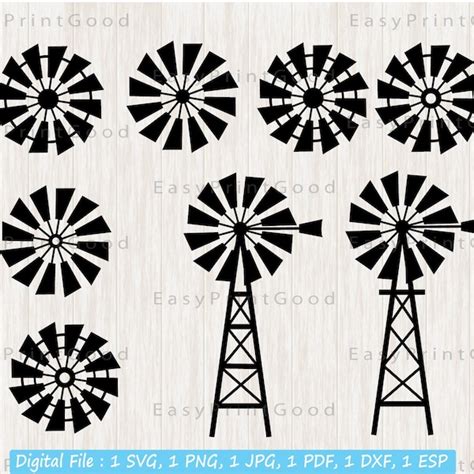 Rustic Windmill Etsy
