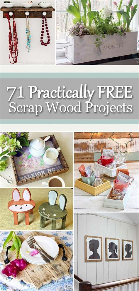71 Practically Free Scrap Wood Projects Small Wood Projects Scrap Wood Projects Wood Crafts Diy