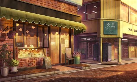 Anime City Shop Hd Wallpaper Peakpx