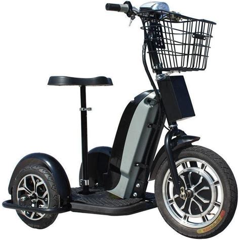 Swagtron cali drift tri wheel scooter. MotoTec 48v 800w Sit or Stand 3 Wheel Electric Powered ...