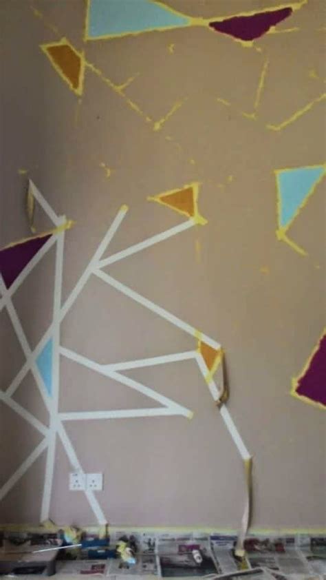 Inginkan kelainan dalam rumah.anda boleh mencuba teknik mengecat pola geometri. Corak Cat Dinding Rumah | Desainrumahid.com