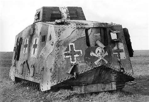 Sturmpanzerwagen A7v Armored Fighting Vehicle Tank
