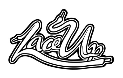 Download Free Stroked Lace Up Logo Wallpaper