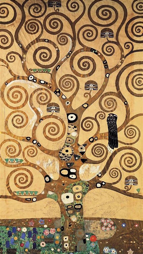 クリムト Gustav Klimt The Tree Of Life 1080x19202 Gustav Klimt Art