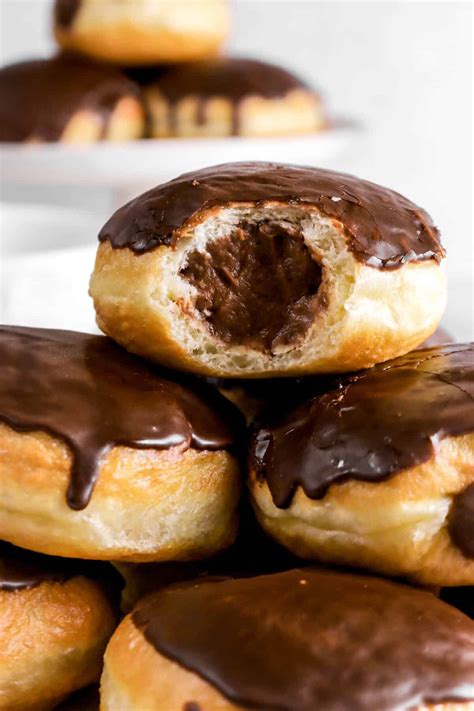 Classic Dark Chocolate Filled Doughnuts - Bakers Table