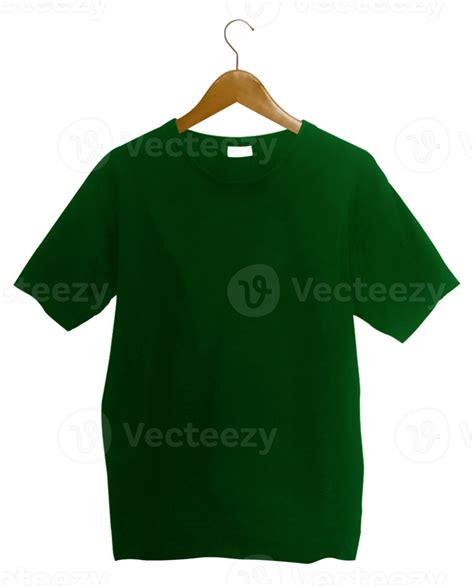 Dark Green T Shirt With Hanger 13775392 Png