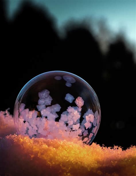 Frozen Soap Bubble Photograph By Brian Caldwell Fine Art America