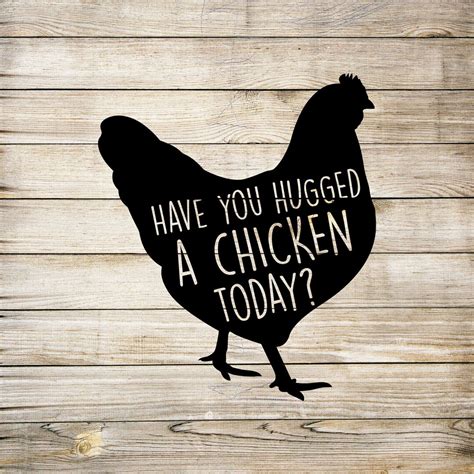 Have You Hugged A Chicken Today Svg Etsy