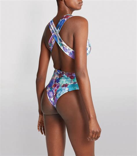 Womens Patbo Purple Cut Out Blossom Swimsuit Harrods Countrycode