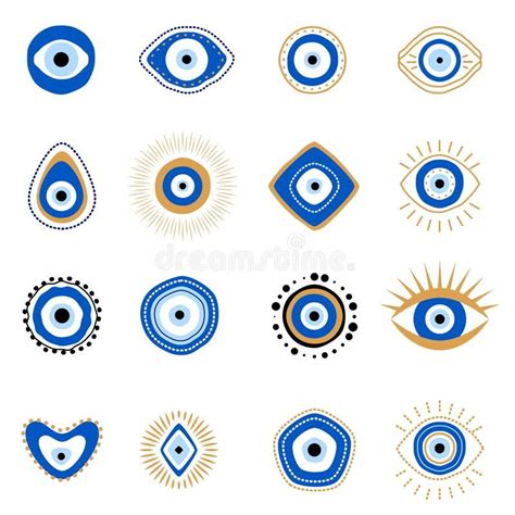 Greek Evil Eye Vector Symbol Of Protection Amulet Icon Turkish Nazar