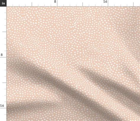 Blush Sprigs And Blooms Coordinate Scall Spoonflower Minky Fabric