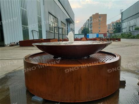 Corten Steel Water Bowl Ahl Corten Steel